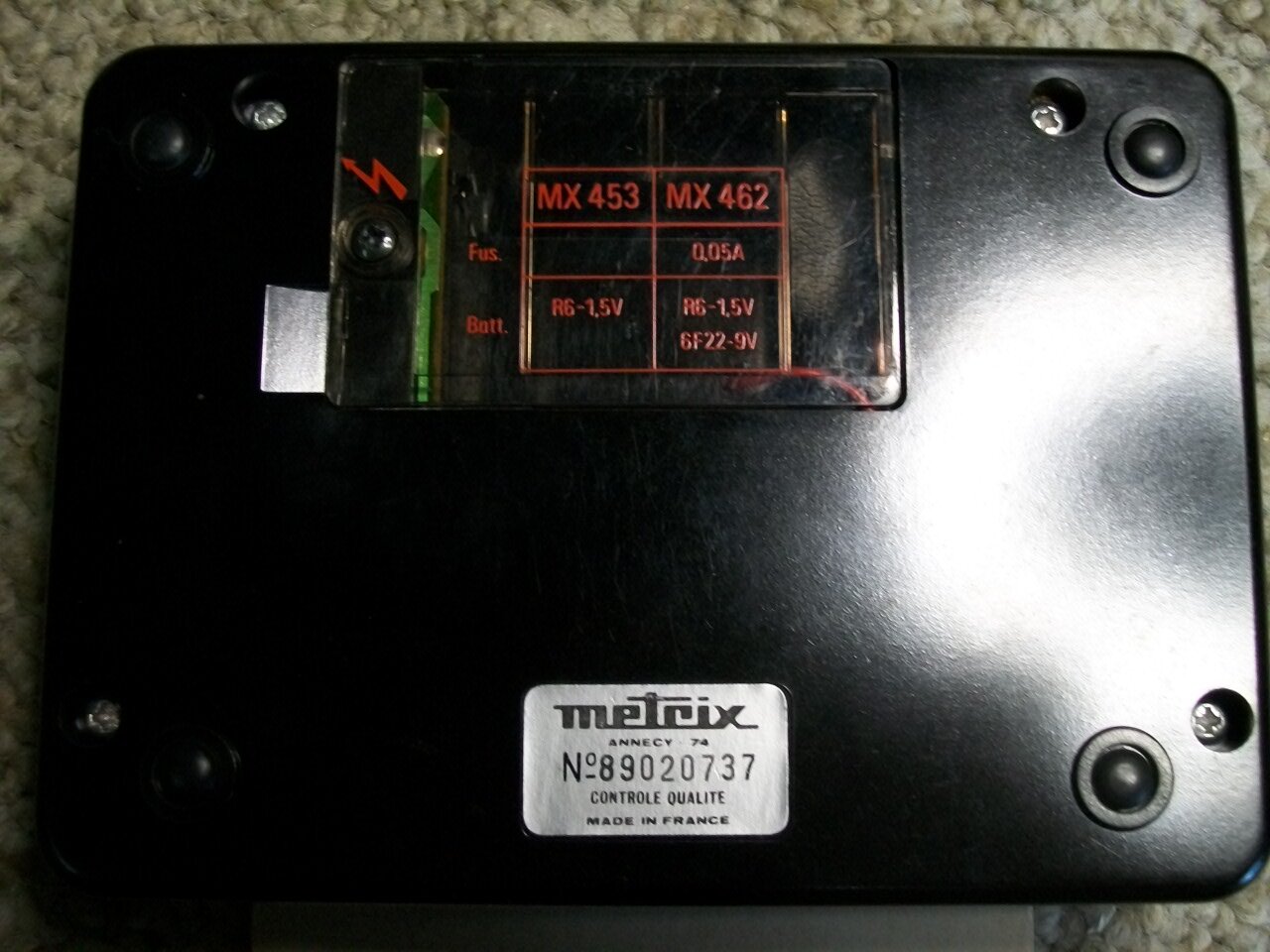 Metrix MX 462 dos de l'appareil.JPG